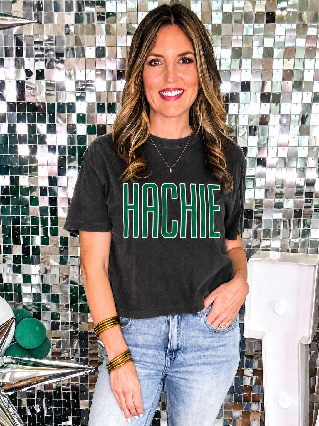 Black Hachie Boxy Short Sleeve T-Shirt PREORDER