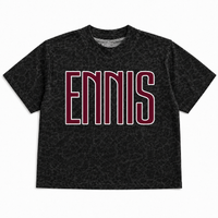 Ennis Leopard Boxy Short Sleeve T-Shirt PREORDER