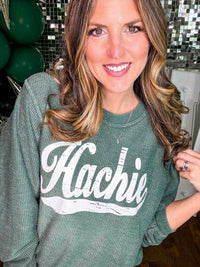 Green Corded Hachie Pullover PREORDER