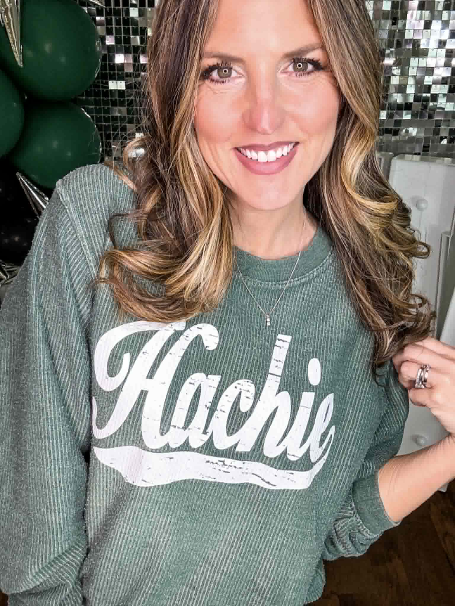 Green Corded Hachie Pullover PREORDER