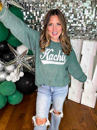 Green Corded Hachie Pullover PREORDER