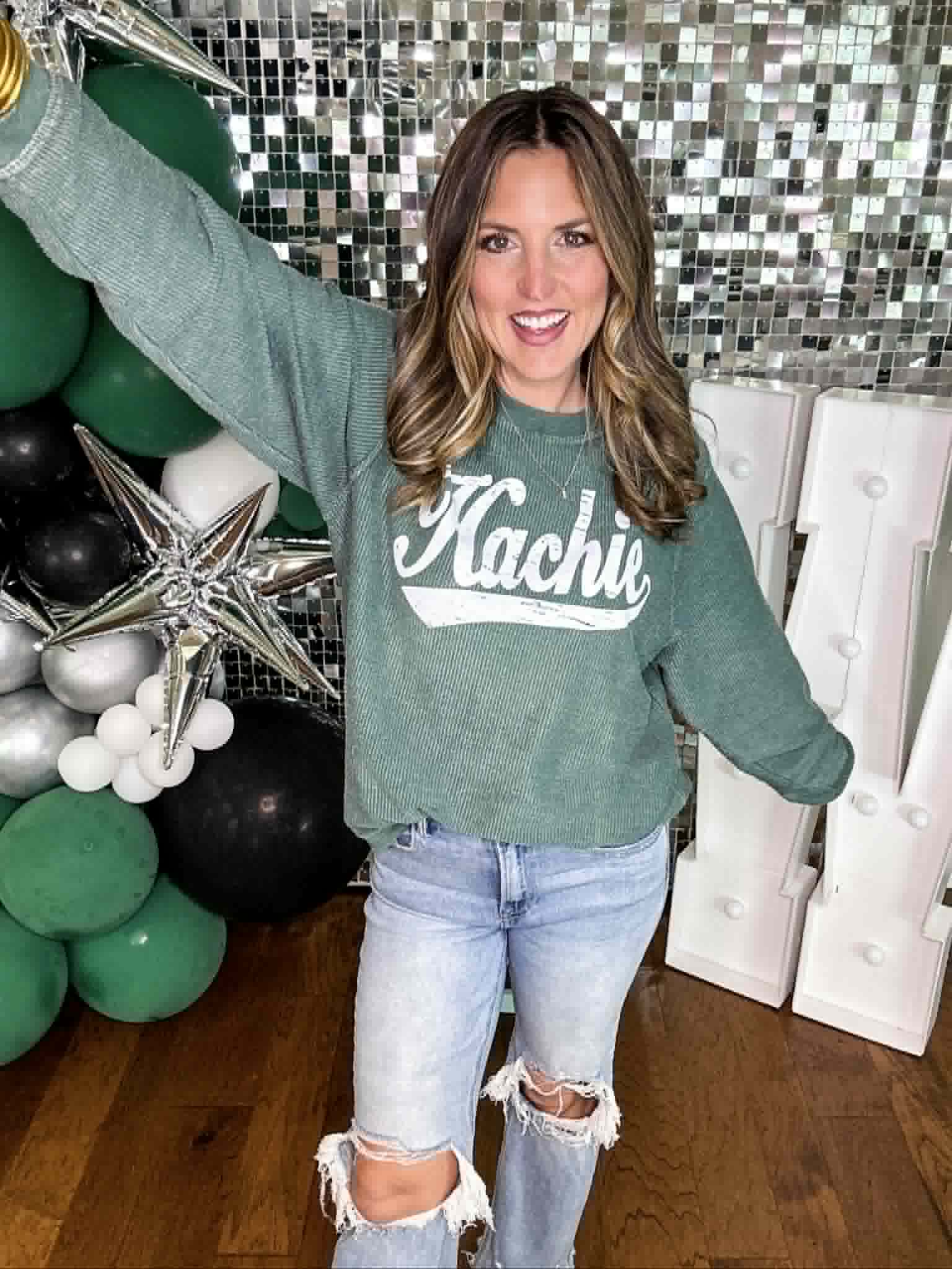 Green Corded Hachie Pullover PREORDER