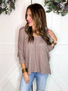 3/4 Length Textured Top