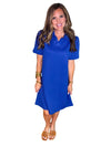 Textured Collared Neck Dress