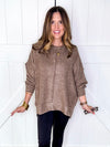 Zenana Brushed Melange Hacci Oversized Sweater