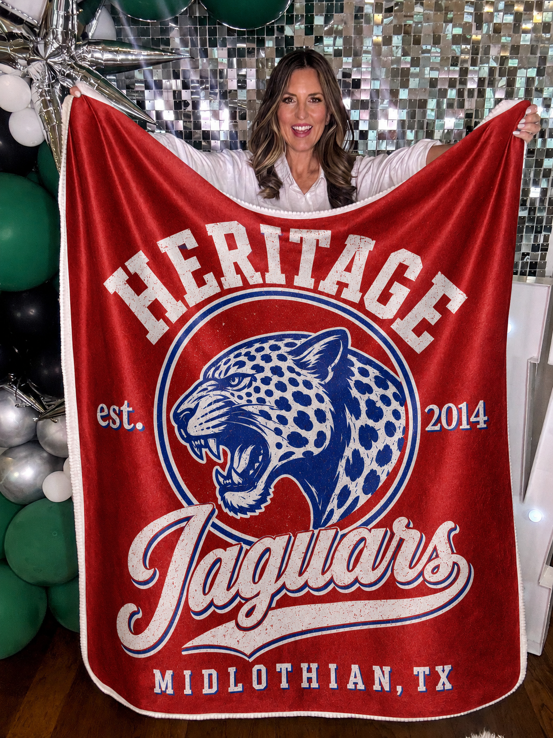 Heritage Jaguars Sherpa Blanket