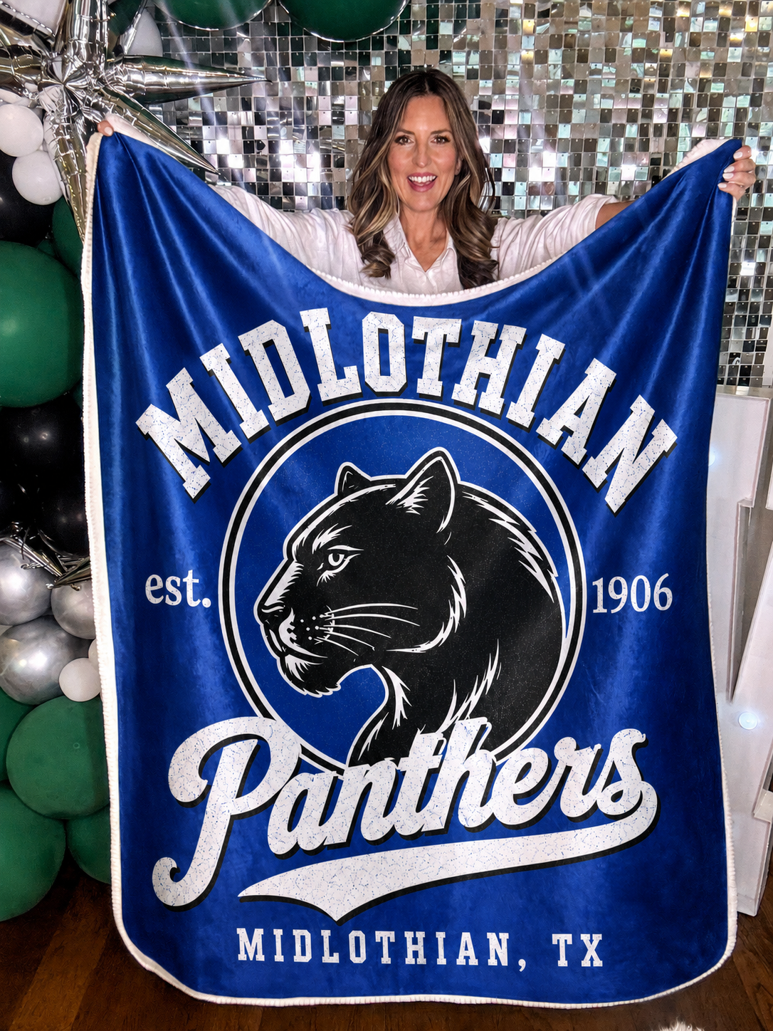 Midlothian Panthers Sherpa Blanket