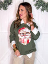 Quilted Santa Sweatshirt