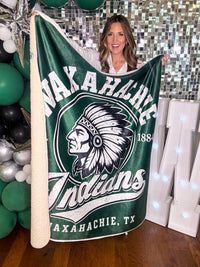 Waxahachie Indians Sherpa Blanket