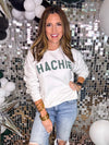 Hachie Sweatshirt in White PREORDER
