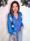 Sequin Nutcracker Bow Cardigan