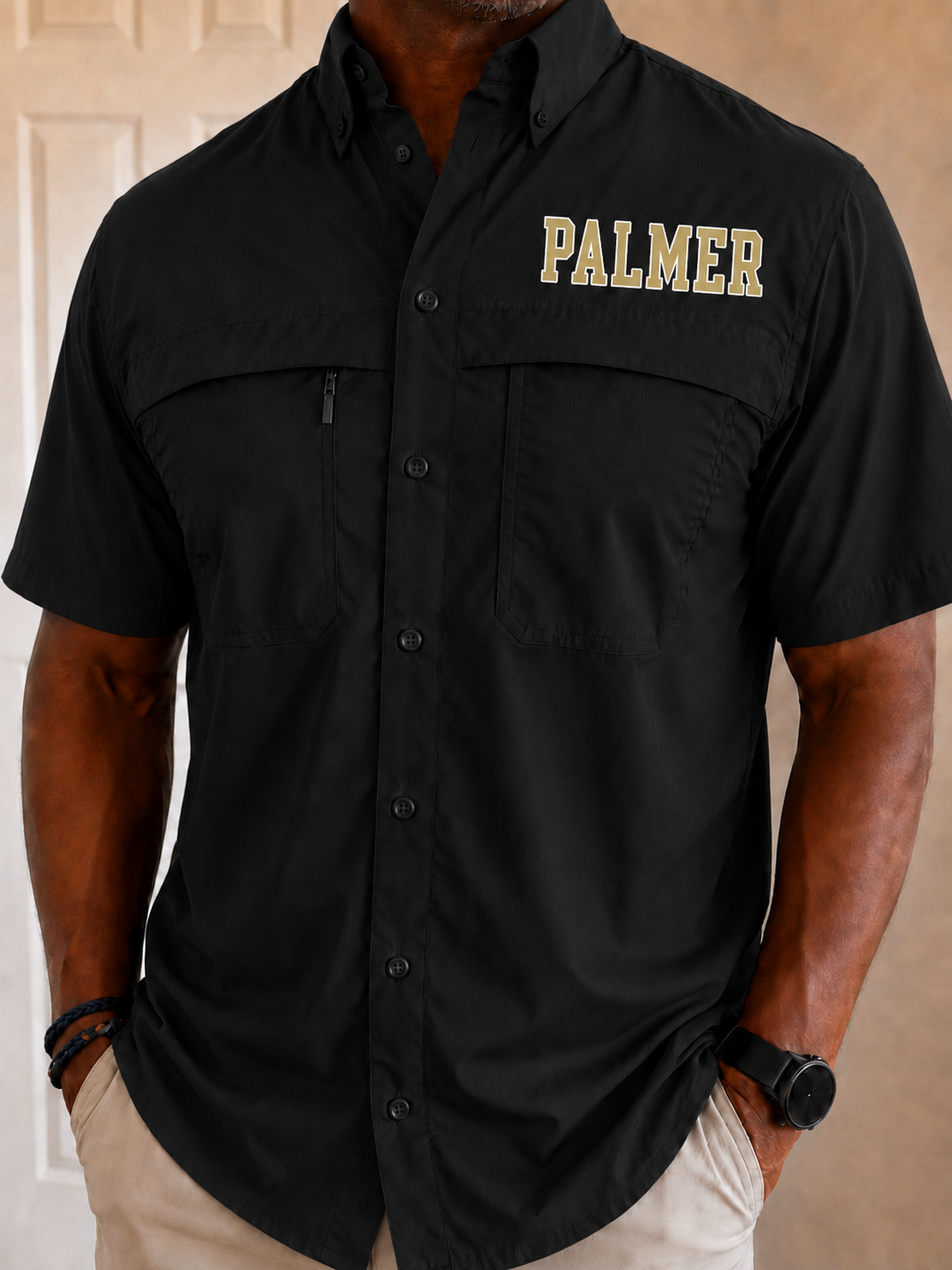 Palmer Men's Fishing Tee in Black PREORDER