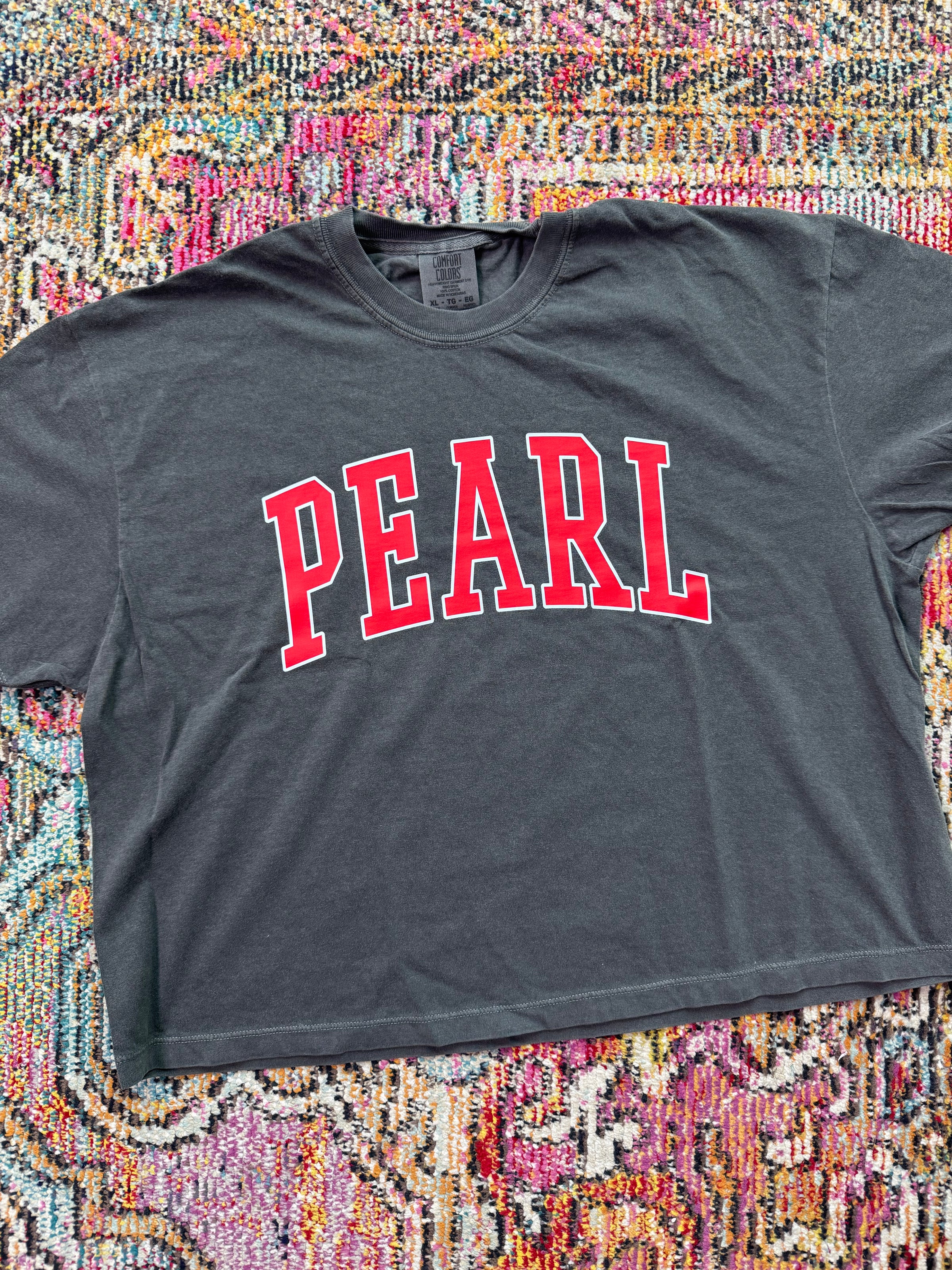 PEARL BOXY TEE IN GREY