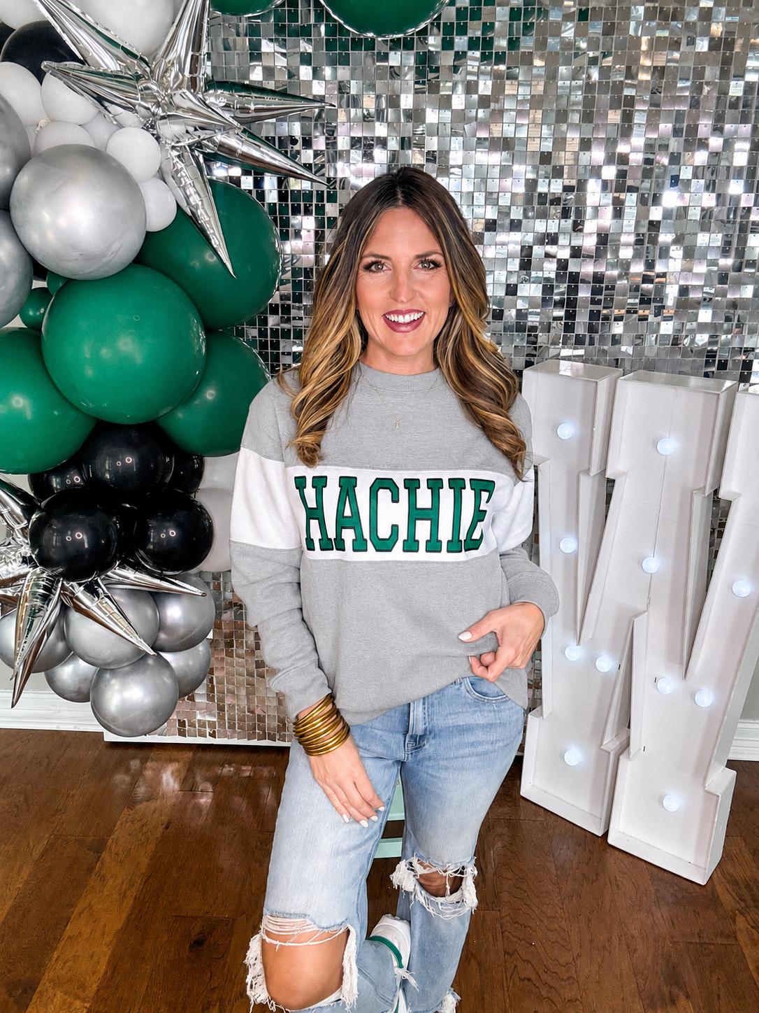 Waxahachie Striped Pullover in Gray PREORDER