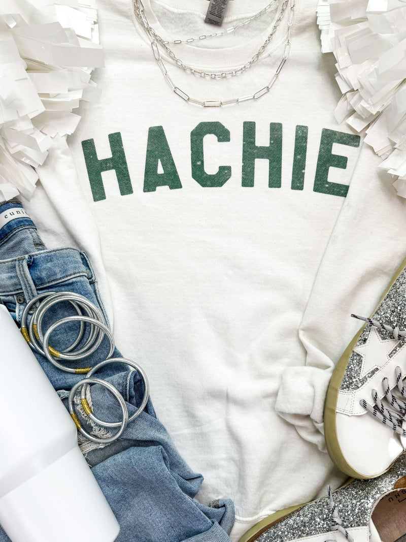 Hachie Sweatshirt in White PREORDER