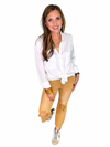Vintage High Rise Distressed Flare Jeans