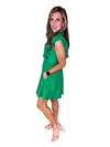 Kelly Green Ruffle Sleeve Dress