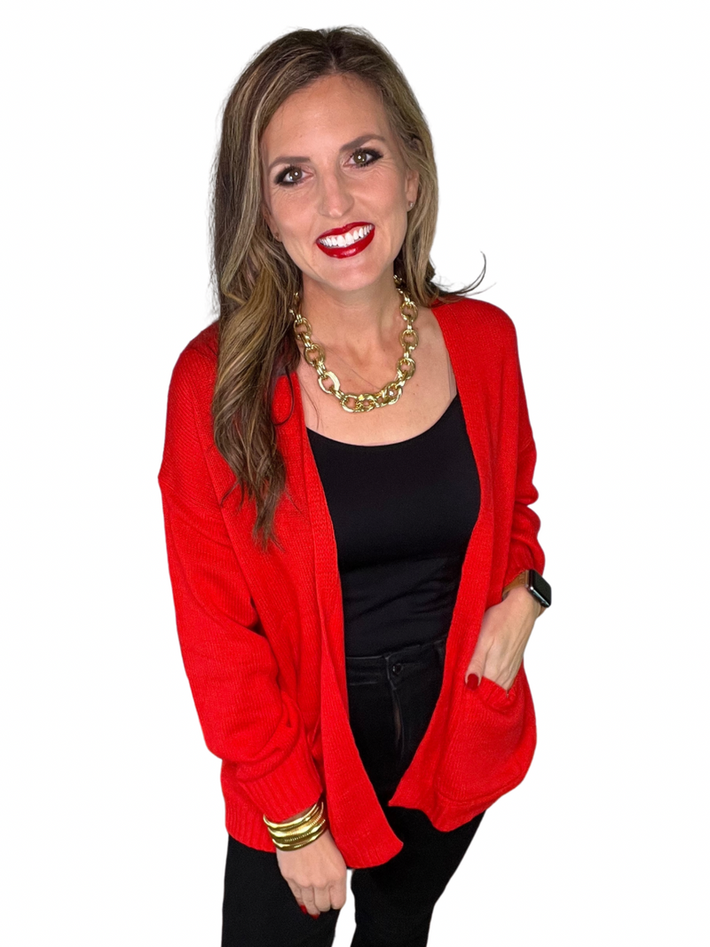 Open Front Cardigan Sweater