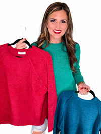 Raglan Chenille Sweater