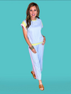 Dupe Contrast Pants Set