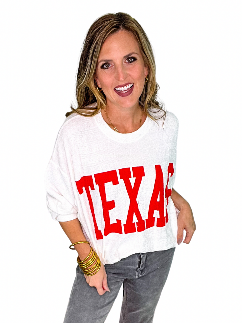 French Terry Texas Pullover