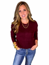 Hi-Low Hem Round Neck Sweater