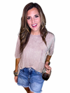 Vintage Washed Ribbed Top