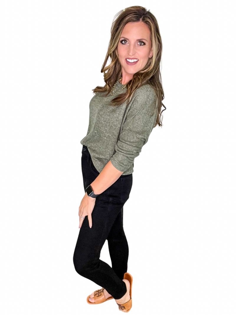Judy Blue Tummy Control High Waisted Black Skinny Jeans