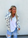 Gray Check Cardigan PREORDER