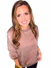 Acid Wash Fleece Oversized Pullover