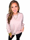 Acid Wash Fleece Oversized Pullover