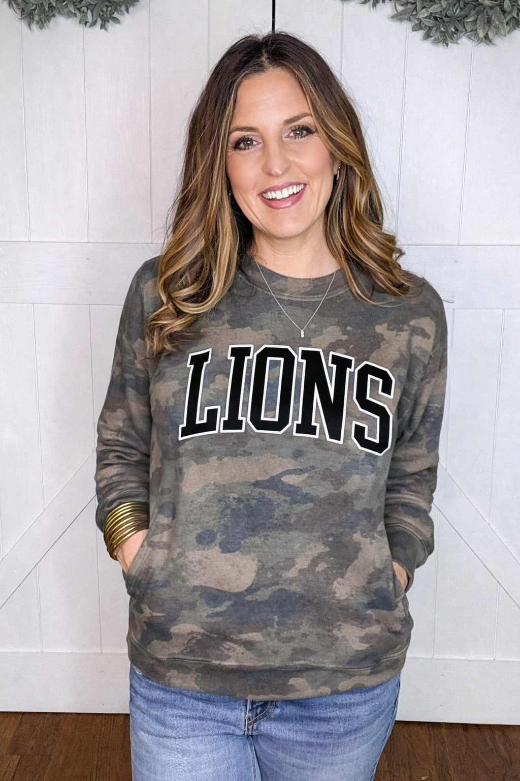 Lions Camo Pullover with Pockets PREORDER