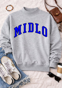 MIDLO Mock Neck Pullover in Ash Gray PREORDER