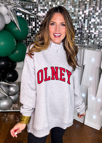 OLNEY Mock Neck Pullover in Ash Gray PREORDER