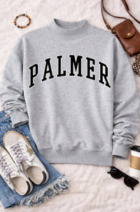 PALMER Mock Neck Pullover in Ash Gray PREORDER