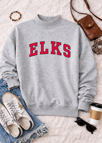 ELKS Mock Neck Pullover in Ash Gray PREORDER