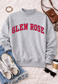 GLEN ROSE Mock Neck Pullover in Ash Gray PREORDER