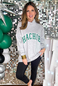 HACHIE Mock Neck Pullover in Ash Gray PREORDER