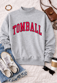 TOMBALL Mock Neck Pullover in Ash Gray PREORDER