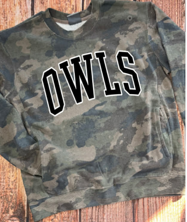 OWLS Camo Pullover with Pockets PREORDER
