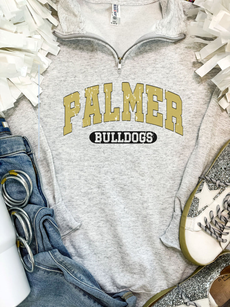 Palmer Bulldogs Quarter Zip Pullover PREORDER
