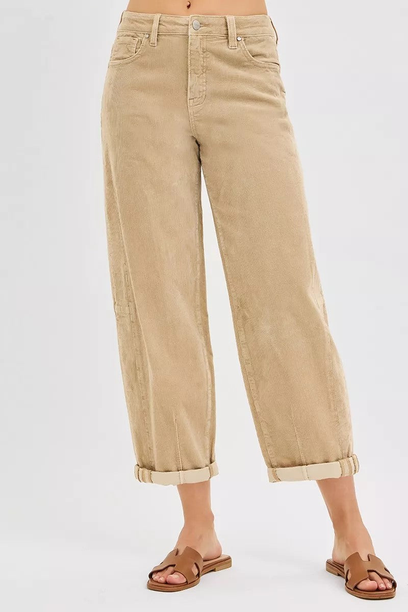 RISEN CORDUROY JEANS IN TAN