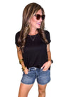 Round Hem Short Sleeve Tee