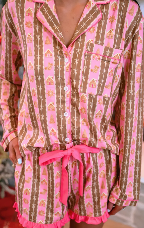Jess Lea Gingerbread Pajama Set PREORDER