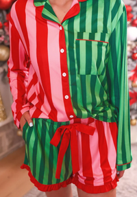 Jess Lea Christmas Stripes Pajama Set PREORDER