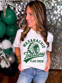 Waxahachie Indians Flag Crew Comfort Colors T-Shirt
