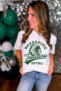 Waxahachie Indians Softball Comfort Colors T-Shirt