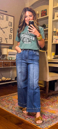 Zenana High Rise Wide Leg Jeans
