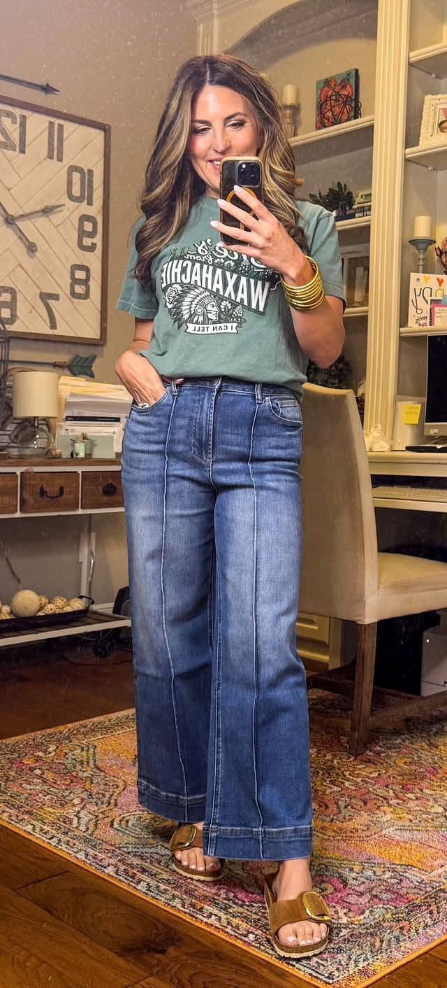 Zenana High Rise Wide Leg Jeans