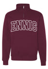 MAROON ENNIS Quarter Zip Pullover PREORDER